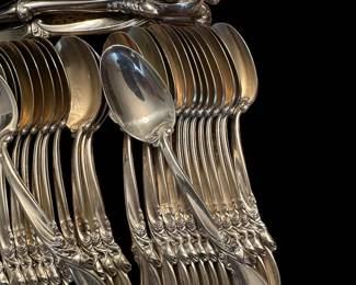 Wallace Sterling SILVER Waltz of Spring Flatware Set