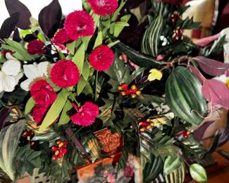 faux flowers... you can't kill 'em