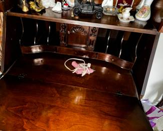 pretty desk with hidden compartments