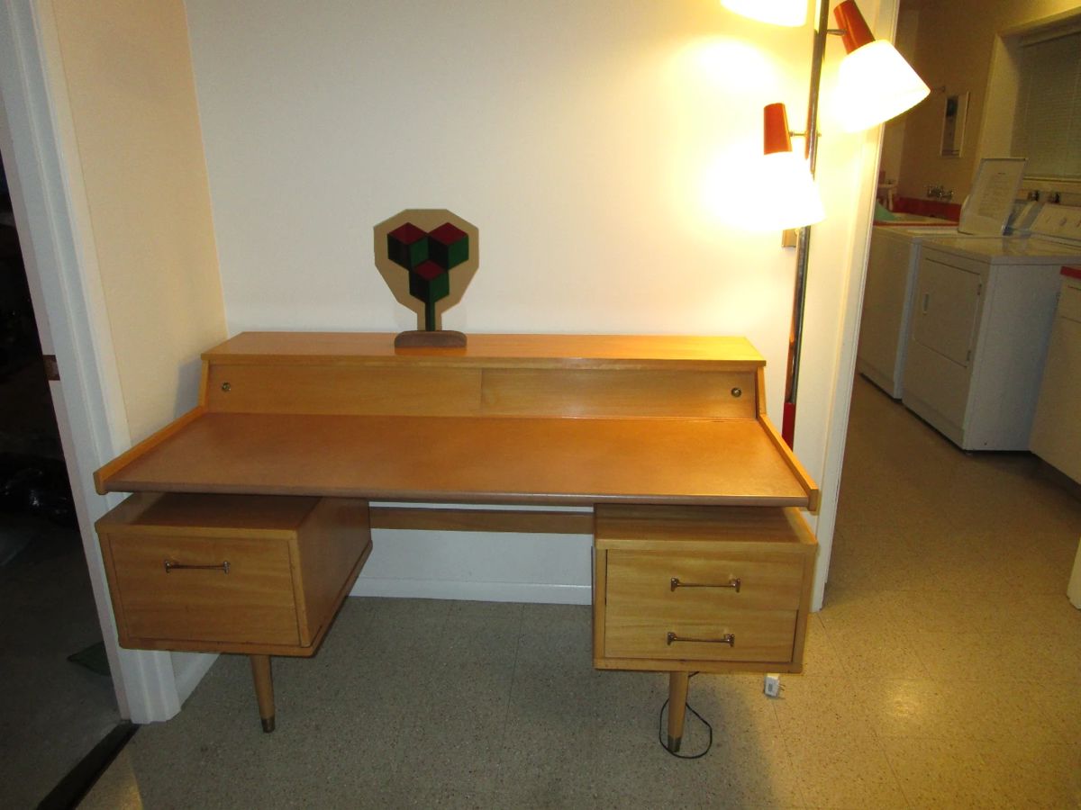 Milo Baughman for Drexel 1950's floating desk