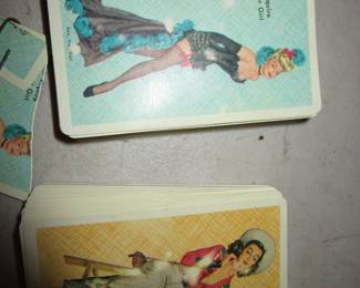 Pin up girl card sets