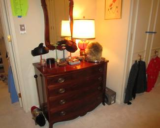 Dresser, hats, hat stands