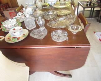 Drop down dining table