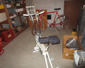 Vintage orange Mid Century bike