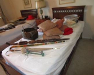 Antique twin bed set