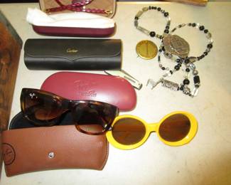 Sunglasses including Ray Ban, Cartier and more