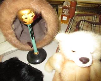 Mink bear and hat
