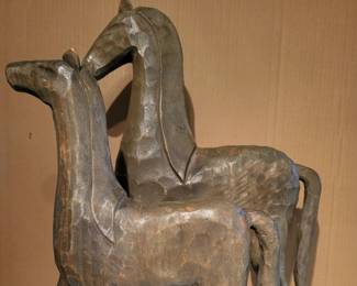 Pottery Barn Wood Horses / Mustangs 