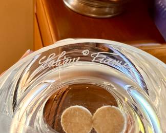 Lalique crystal Mustang vase 