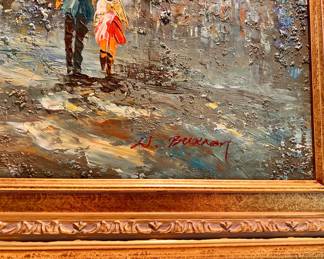 Large Moulin Rouge oil painting