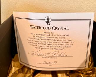 2009 Waterford Crystal ornament w/box