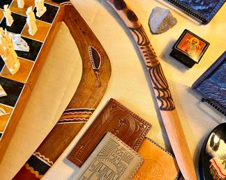 2 of 3 Wooden boomerangs 