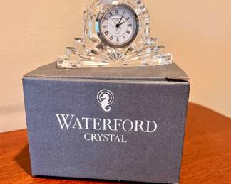 Waterford Crystal clock w/box