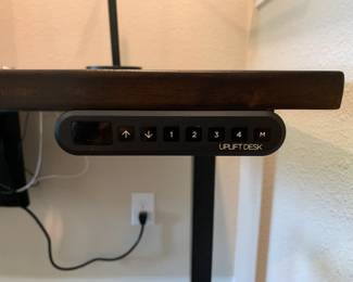 Uplift Motorized Standing Desk, Walnut, 72"x30"