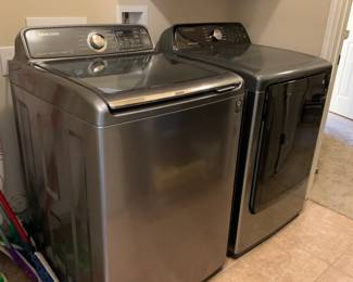 Samsung Washing Machine WA48J7770AP/A2 + Samsung Electric Dryer DVE45T3400P