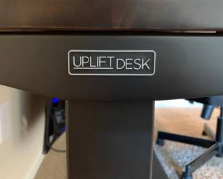 Uplift Motorized Standing Desk, Walnut, 72"x30"
