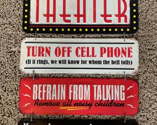 Rec room hanging wall decor. 