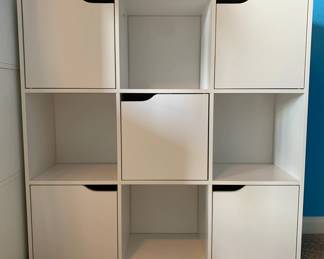 IKEA Small White Bookcase with Doors