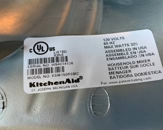 KitchenAid Stand Mixer. 