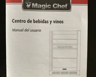 Manual for the wine refrigerator. 