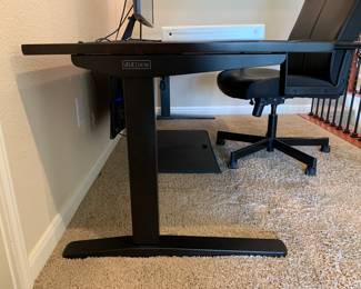 Uplift Motorized Standing Desk, Walnut, 72"x30"