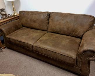 England sueded leather sofa-very good  condition!!