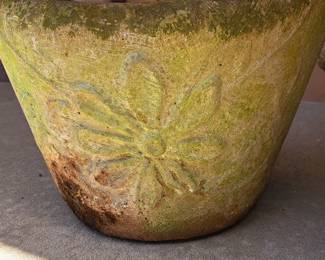 Vintage outdoor pots