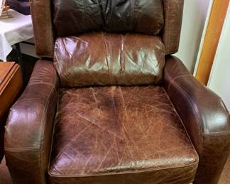 England Furniture Co. brown leather recliner