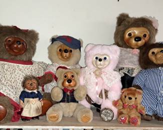 Robert Raikes wood face bears