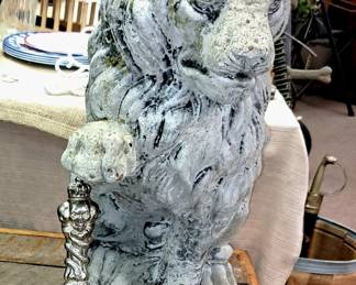 Concrete statuary.  Lion