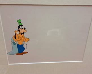Framed "Goofy" production cel