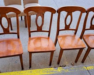 Chairs. 4 pcs. Wood chair set