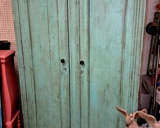 Primitive painted wardrobe!!