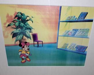 "Minnie Mouse" framed cel