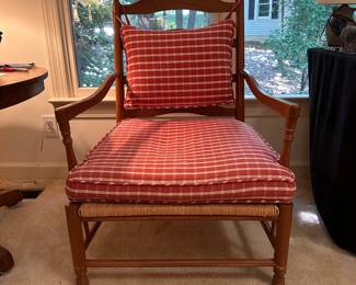 F178 - $350 - Italian Rush Seat side chair. Wide seat