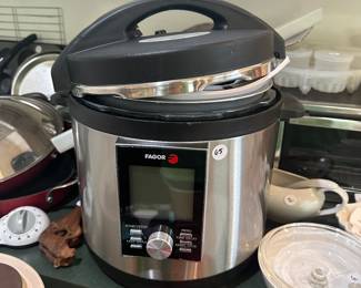 F58 - $65 Fagor. Multi cooker. Lux LCD. Inside looks brand new - Outside shows very minor wear. 