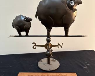 F43 - $25 Decorative Metal Sheep Weather Vein. 