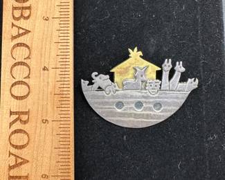 J56 - $20. Mexico 925 TP-24 Noahs Ark Brooch. 
