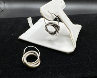 L16 - $85. Ed Levin Sterling. Hangs 1". 