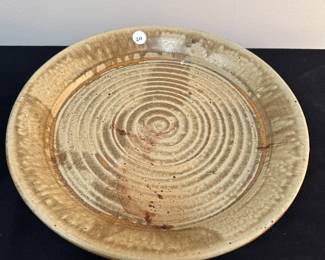 F22 - $20 Platter. Signed A Dandelion Blows. Eden, NC.