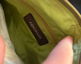 F98 - $40 Aerosoles Suede "Green Marine Tote"