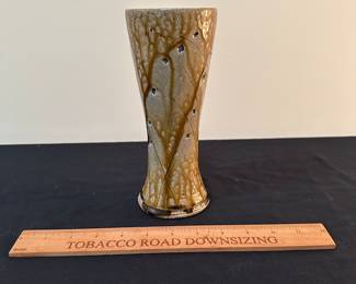 F18 - $95 Mark Hewitt - 8.5" tall vase.
