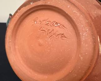 F31 - $30 - Barbra Higgins Signed. Pitcher with Lizard handle.