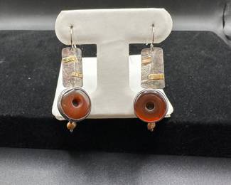 J20 - $20 Sterling earrings. Signed Onnda. 