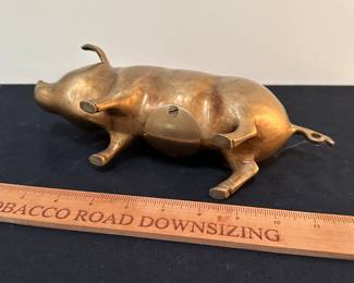 F40 - $20 Brass Piggy Bank