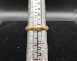 J18 - $240. 14kt gold Size 8.75 Wedding Band. 