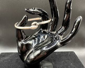 J39 - $50 Sterling Hook Bracelet stamped "WSG"