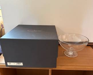 B7 - $25. Waterford Clear Light Footed 8" Bowl