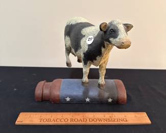 F47 - $25 Cow Weather Vein. Resin