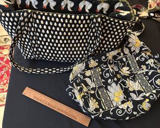 F100 - $40. Vera Bradley Large Chicken & Egg Tote. $30 Black & Yellow tote. 